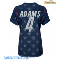 Camisa de time de futebol Estados Unidos Tyler Adams #4 Replicas 2º Equipamento Feminina Mundo 2026 Manga Curta